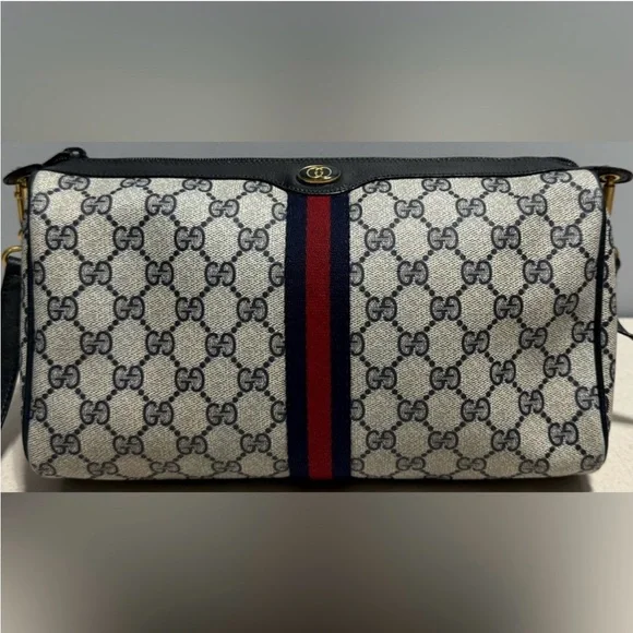 Gucci Women's Black and Gray Shoulder Bag - Picture 2 of 16